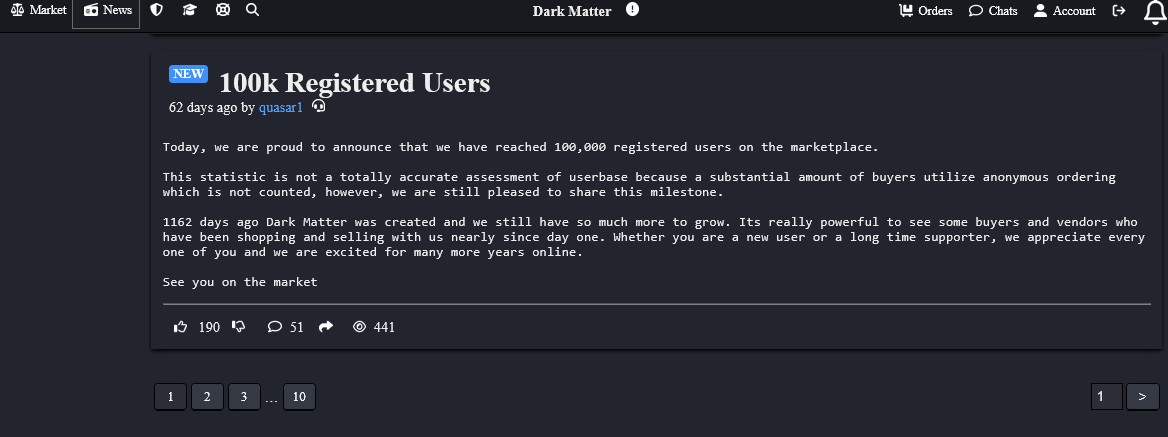 Artistic representation of DarkMatter's top products emerging from digital shadows